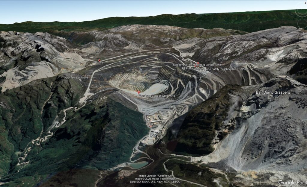 Gold Deposits, Grasberg Mine, Indonesia