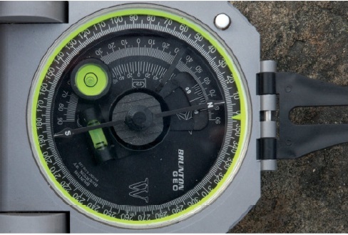 The Brunton - type geological compass