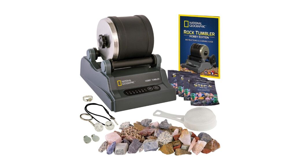 The National Geographic Hobby Rock Tumbler Kit A Guide to Polishing Gemstones