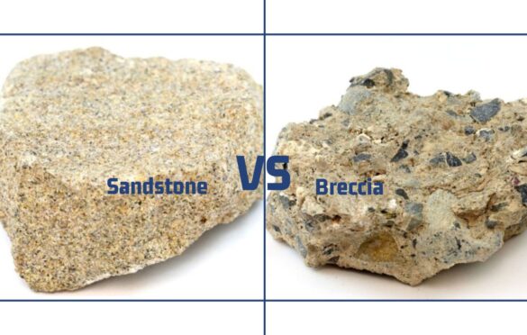 difference between Sandstone and Breccia