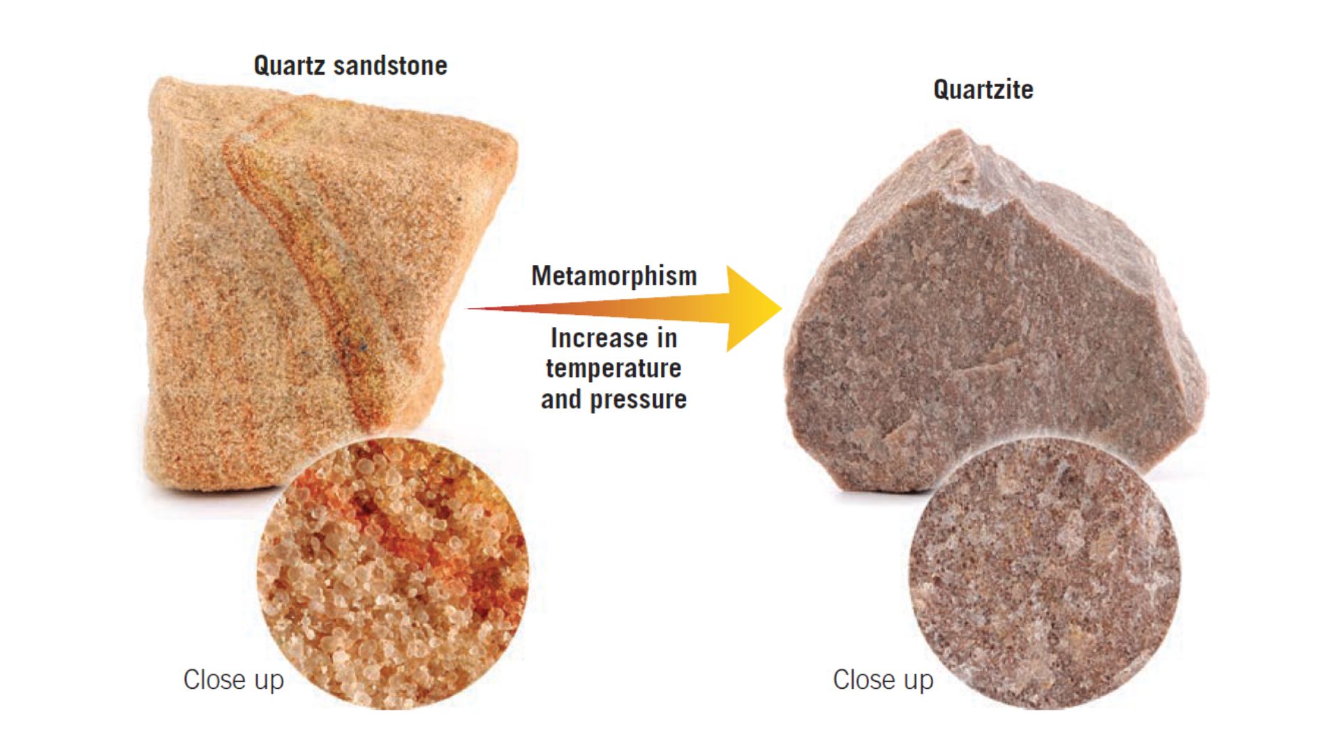 From Quartz Sandstone to Quartzite