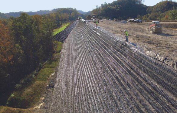 Repair of a Failed Slope Using Geogrid