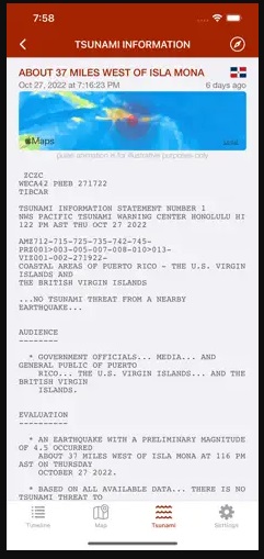 The Best Earthquake Warning and Map App for iOS